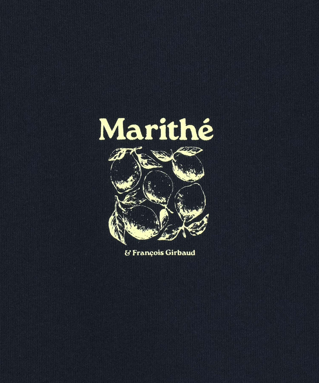 Marithe & Francois Girbaud - Lemon Graphic Oversized Sweatshirt (Navy) product image 9 | TRAB K-Fashion Australia