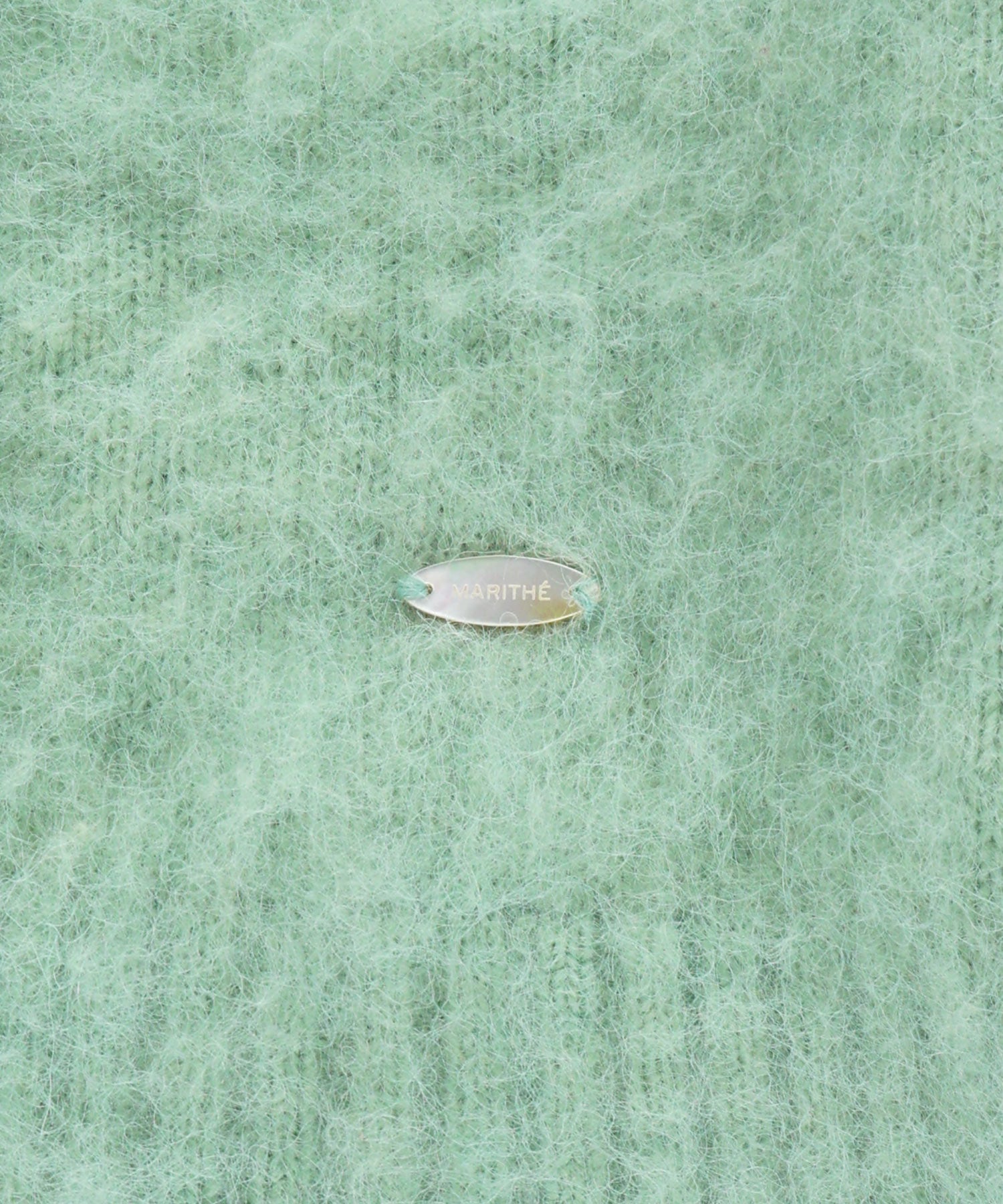 Marithe & Francois Girbaud - Hairy Collar Cardigan (Mint) product image 12 | TRAB K-Fashion Australia