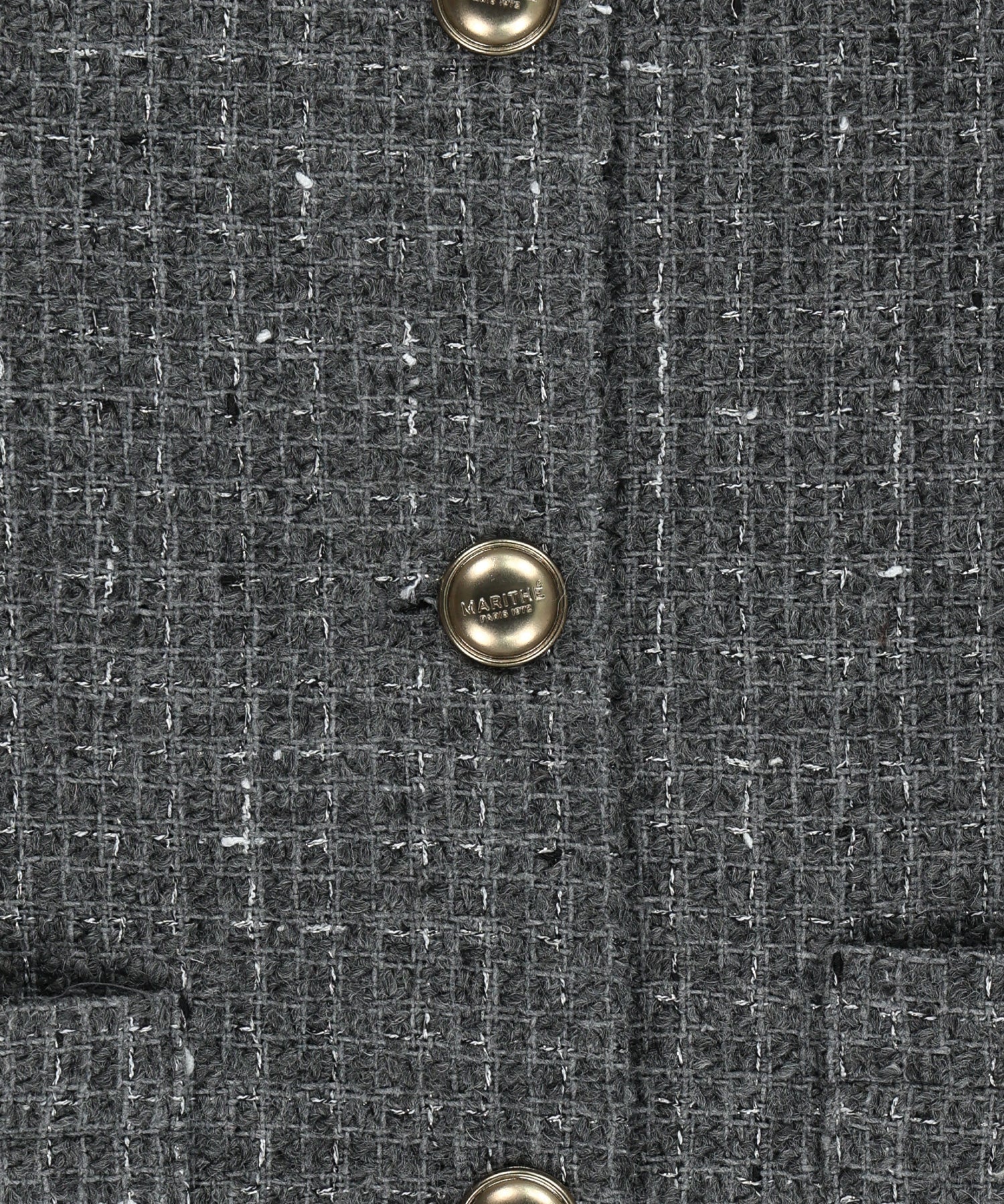 Marithe & Francois Girbaud - Collar Tweed Jacket (Gray) product image 9 | TRAB K-Fashion Australia