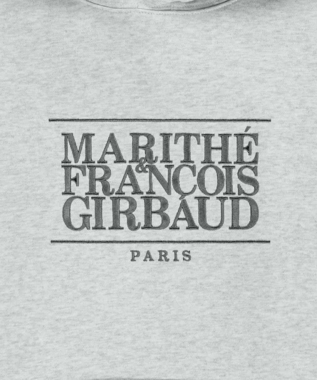 Marithe & Francois Girbaud - Classic Logo Embroidery Hoodie (Light Heather Gray) product image 9 | TRAB K-Fashion Australia