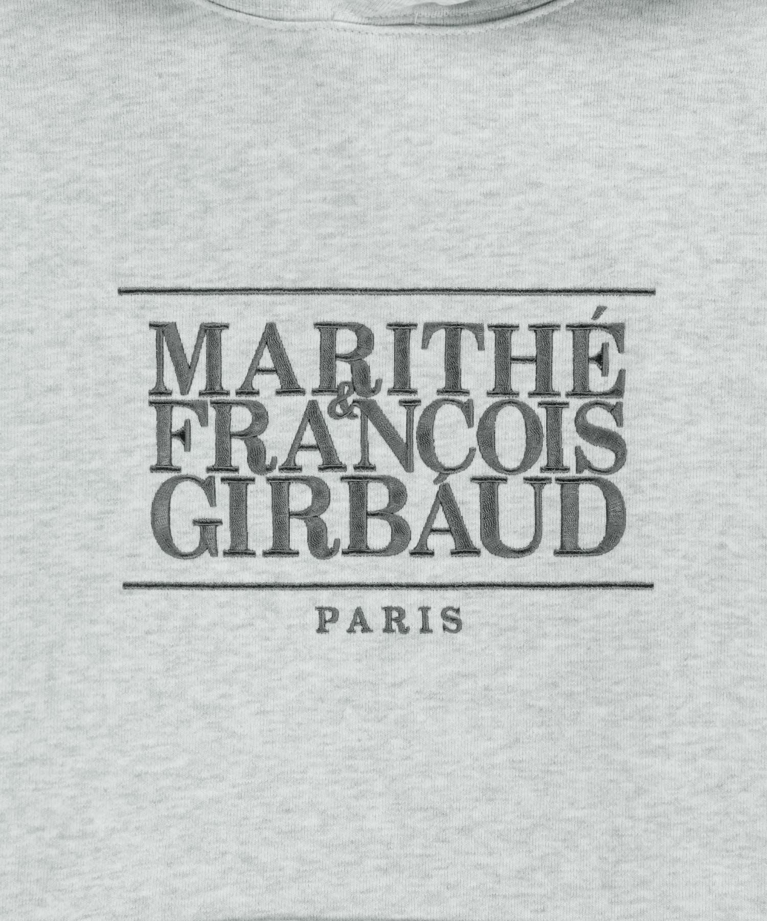 Marithe & Francois Girbaud - Classic Logo Embroidery Hoodie (Light Heather Gray) product image 9 | TRAB K-Fashion Australia