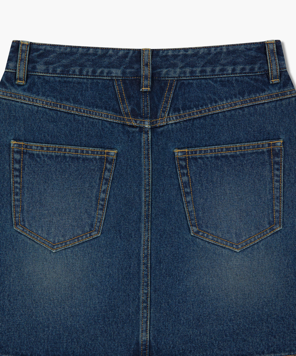 Marithe & Francois Girbaud - Denim Mini Skirt (Dark Blue) product image 9 | TRAB K-Fashion Australia