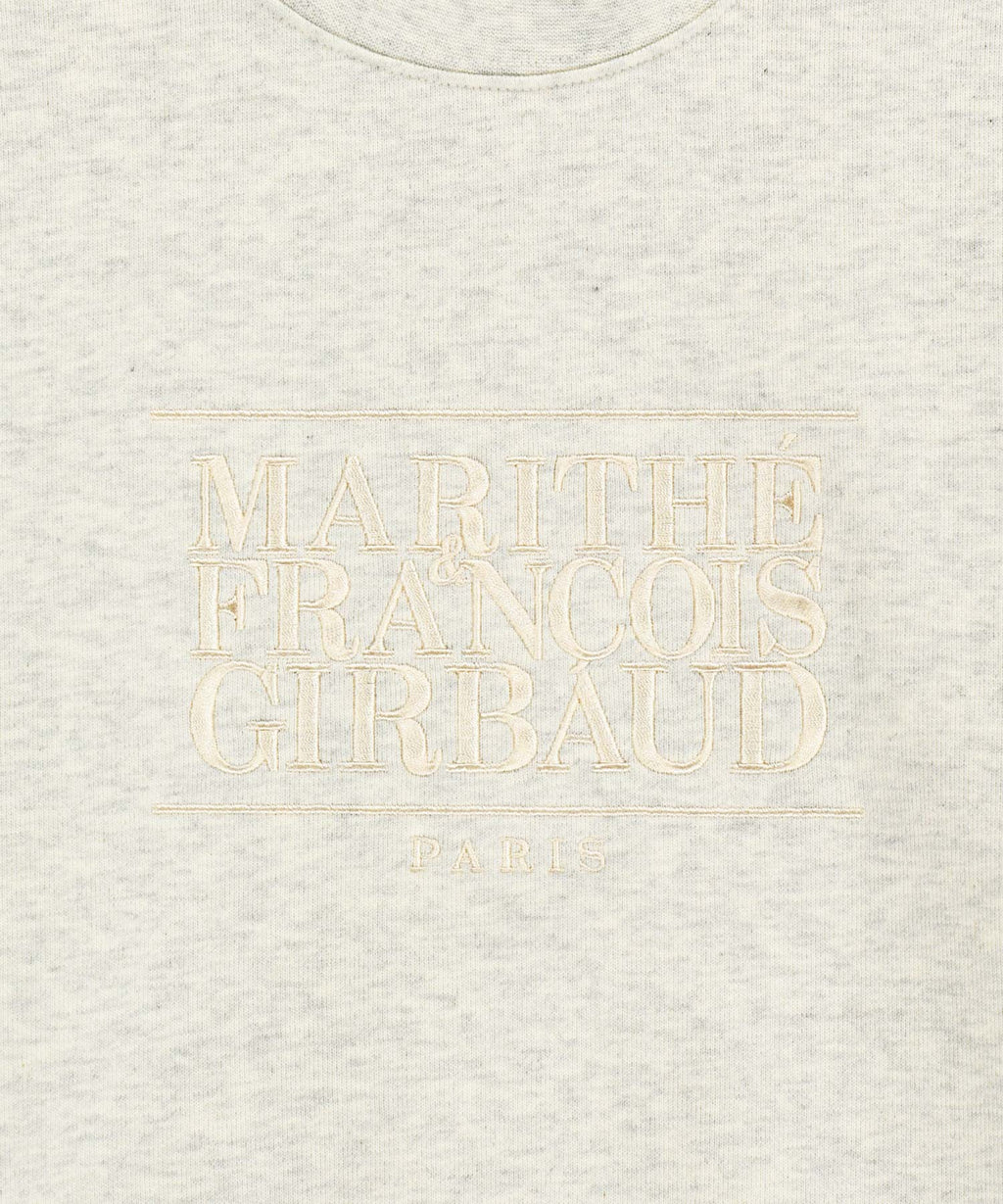 Marithe & Francois Girbaud - Classic Logo Crop Sweatshirt (Oatmeal) product image 9 | TRAB K-Fashion Australia