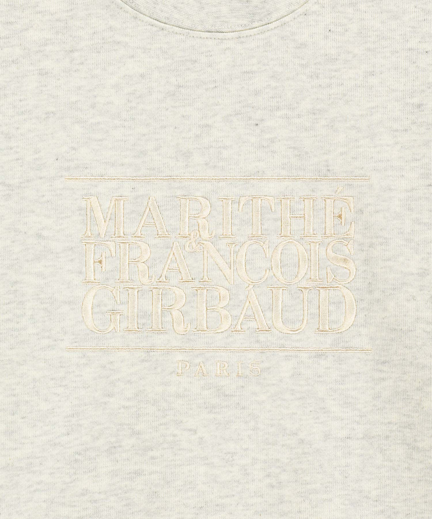 Marithe & Francois Girbaud - Classic Logo Crop Sweatshirt (Oatmeal) product image 9 | TRAB K-Fashion Australia