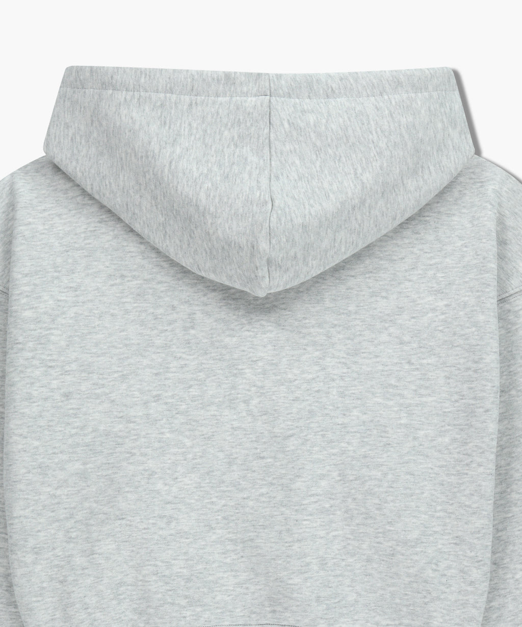 Marithe & Francois Girbaud - Small Classic Logo Crop Hoodie (Light Heather Gray) product image 11 | TRAB K-Fashion Australia