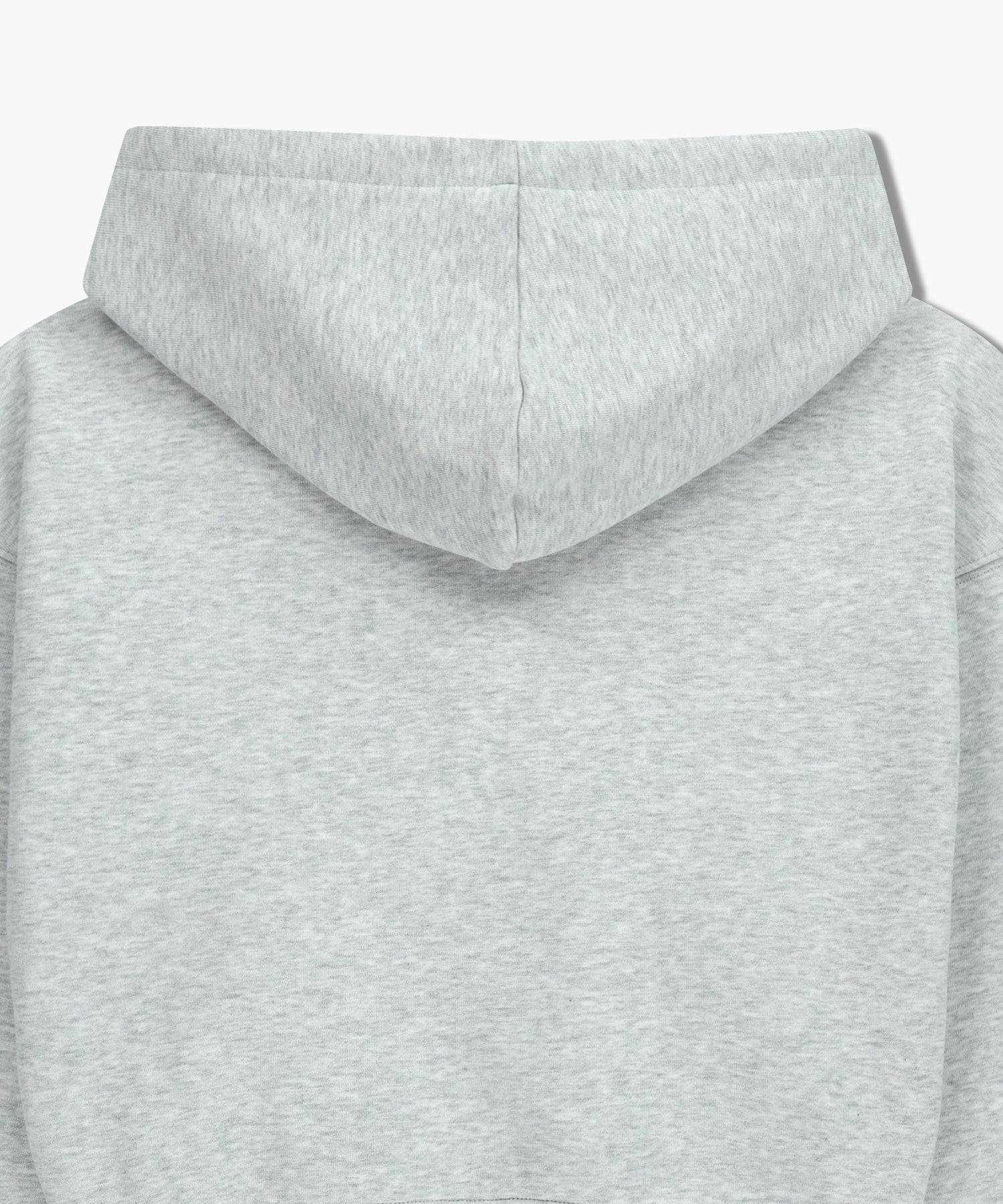 Marithe & Francois Girbaud - Small Classic Logo Crop Hoodie (Light Heather Gray) product image 11 | TRAB K-Fashion Australia