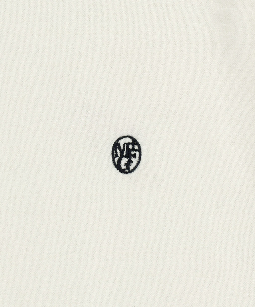 Marithe & Francois Girbaud - Circle Logo Half Knit Pullover (Ivory) product image 9 | TRAB K-Fashion Australia