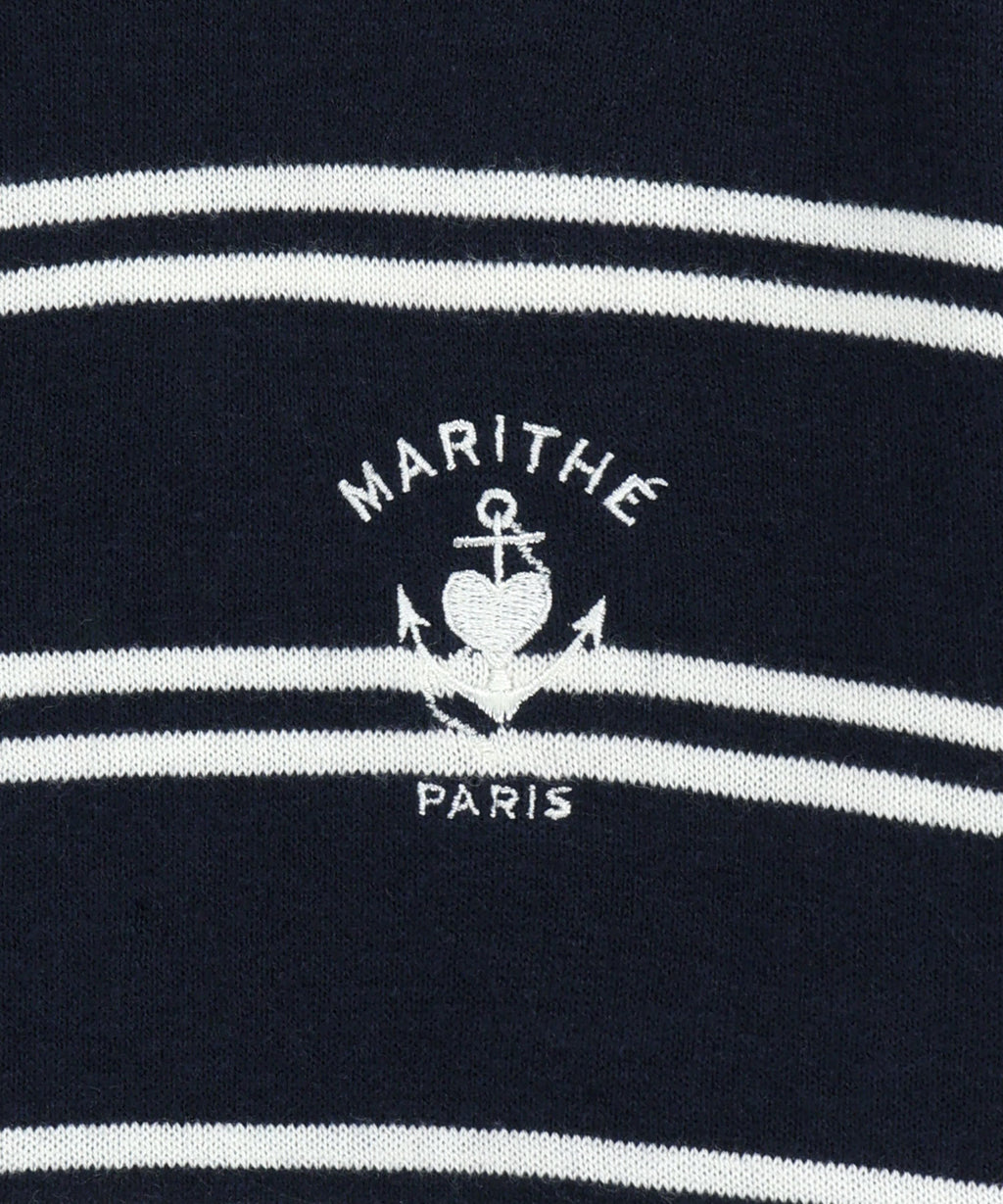 Marithe & Francois Girbaud - Stripe Knit Cardigan (Navy) product image 9 | TRAB K-Fashion Australia