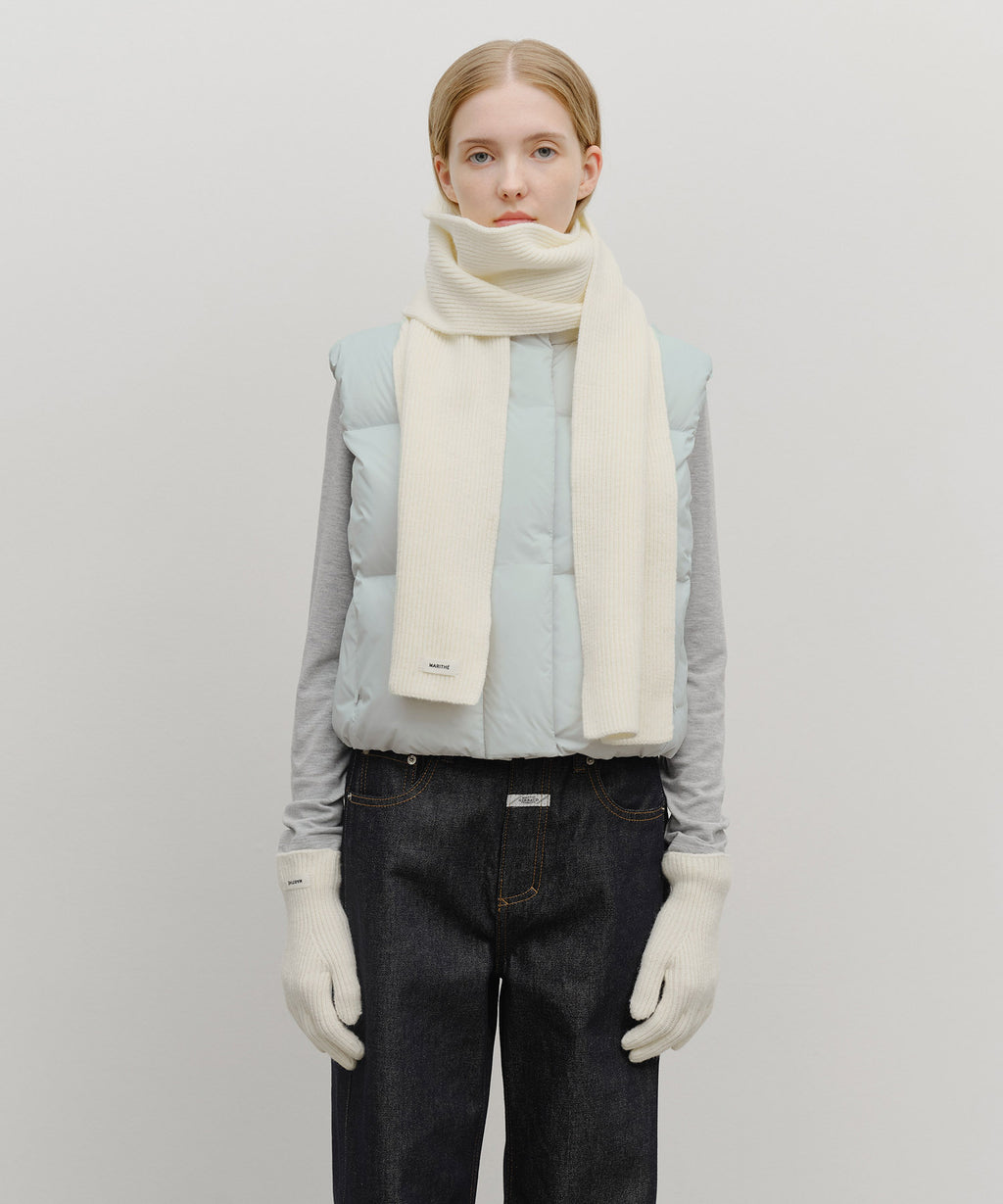 Marithe & Francois Girbaud - Regular Logo Muffler&glove (Cream) product image 9 | TRAB K-Fashion Australia