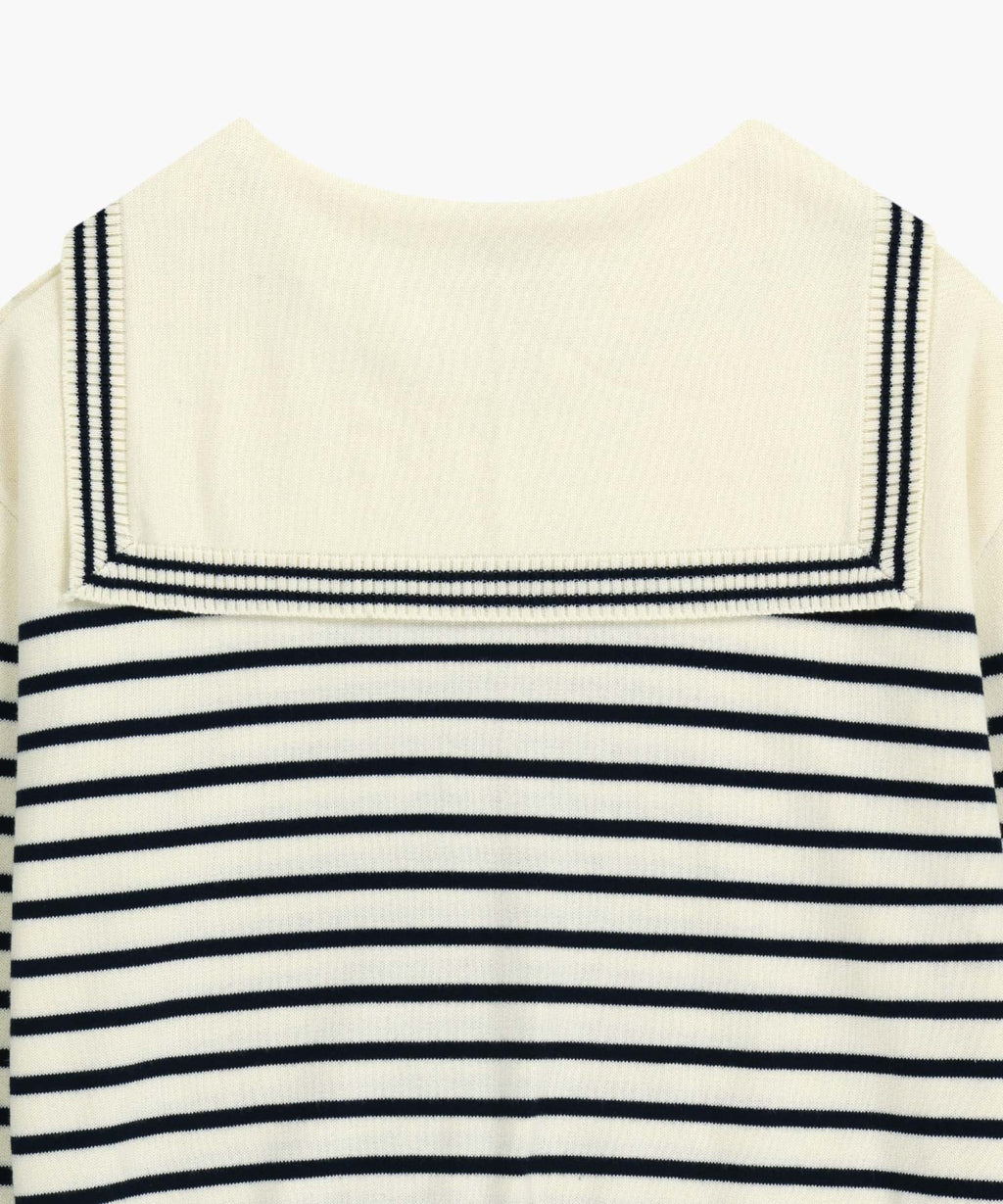 Marithe & Francois Girbaud - Sailor Knit Pullover (Ivory) product image 12 | TRAB K-Fashion Australia