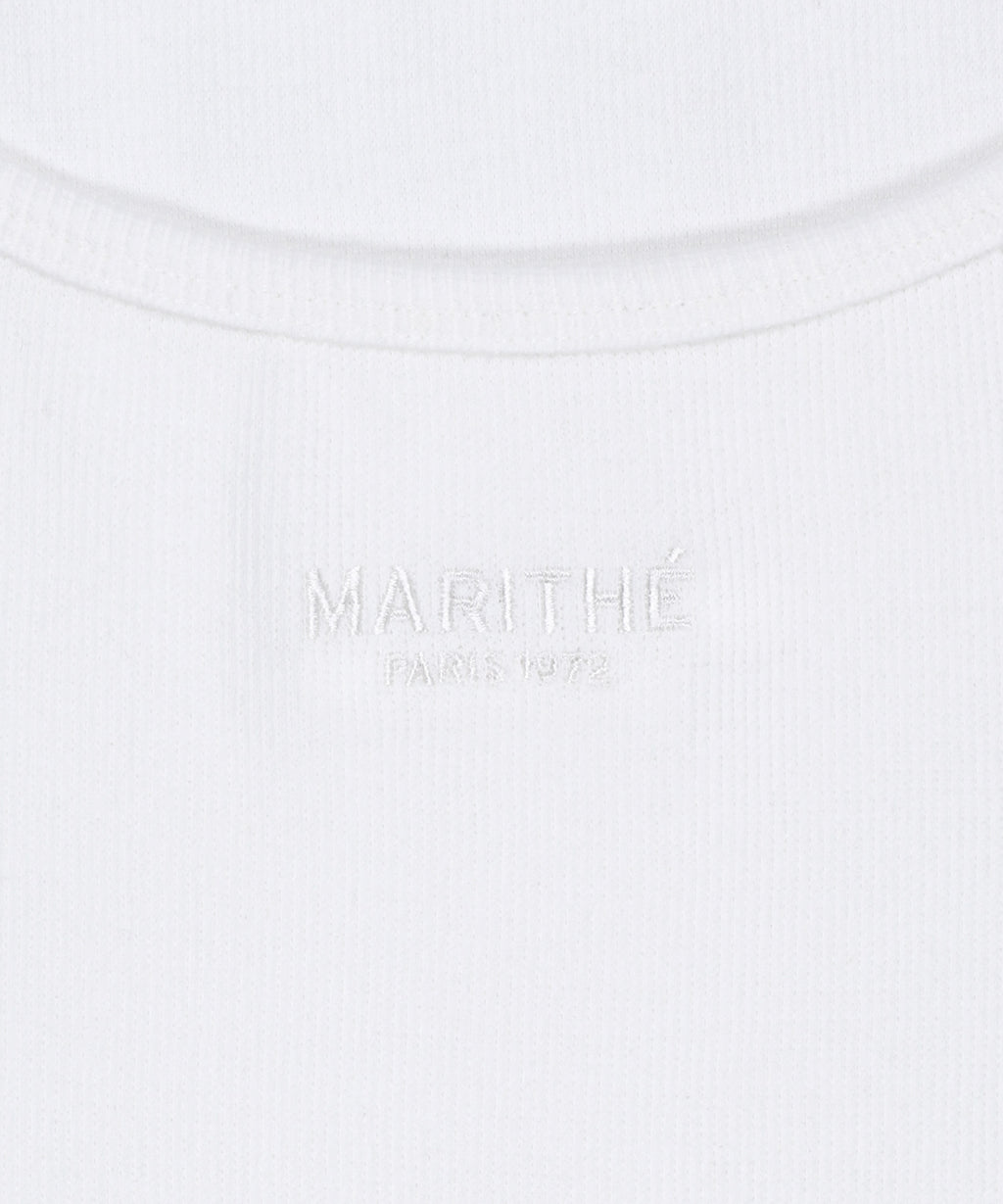 Marithe & Francois Girbaud - Regular Logo Sleeveless (White) product image 9 | TRAB K-Fashion Australia
