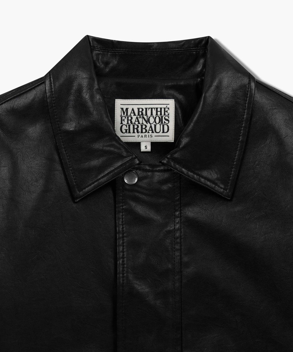 Marithe & Francois Girbaud - Faux Leather Padded Jacket (Black) product image 12 | TRAB K-Fashion Australia