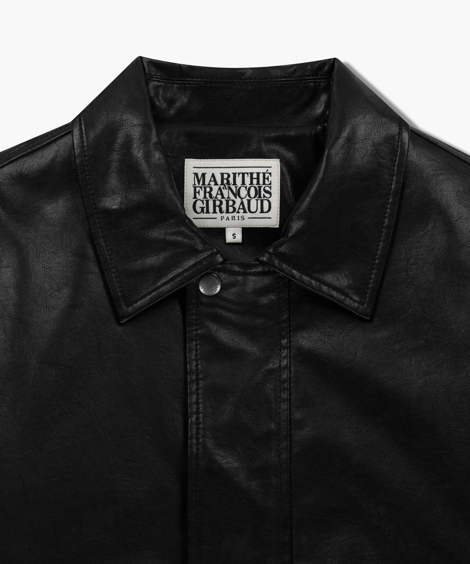 Marithe & Francois Girbaud - Faux Leather Padded Jacket (Black) product image 12 | TRAB K-Fashion Australia