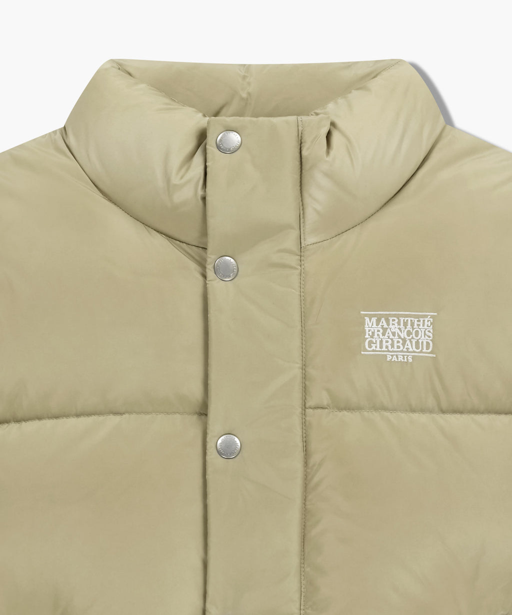 Marithe & Francois Girbaud - Classic Logo Down Vest (Beige) product image 9 | TRAB K-Fashion Australia