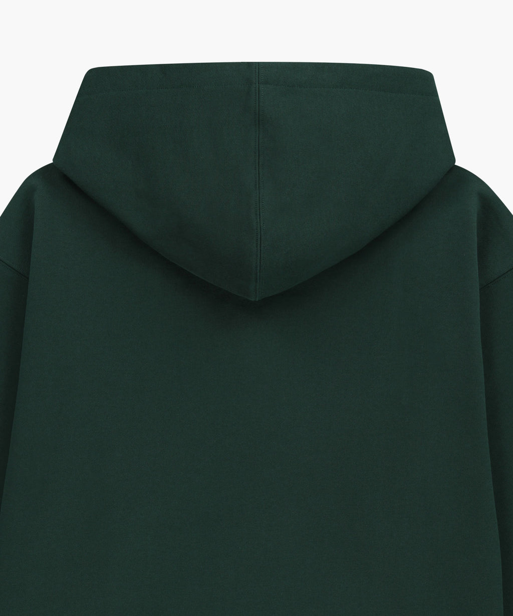 Marithe & Francois Girbaud - Crest Crack Logo Oversized Hoodie (Dark Green) product image 9 | TRAB K-Fashion Australia