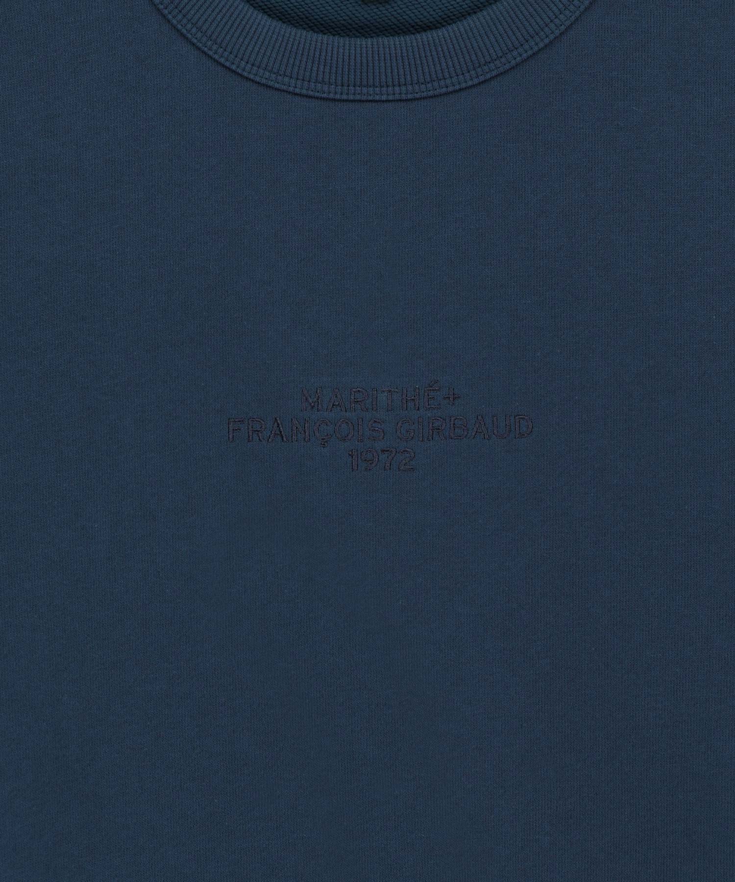 Marithe & Francois Girbaud - Lettering Logo Over Fit Sweatshirt (Blue) product image 9 | TRAB K-Fashion Australia