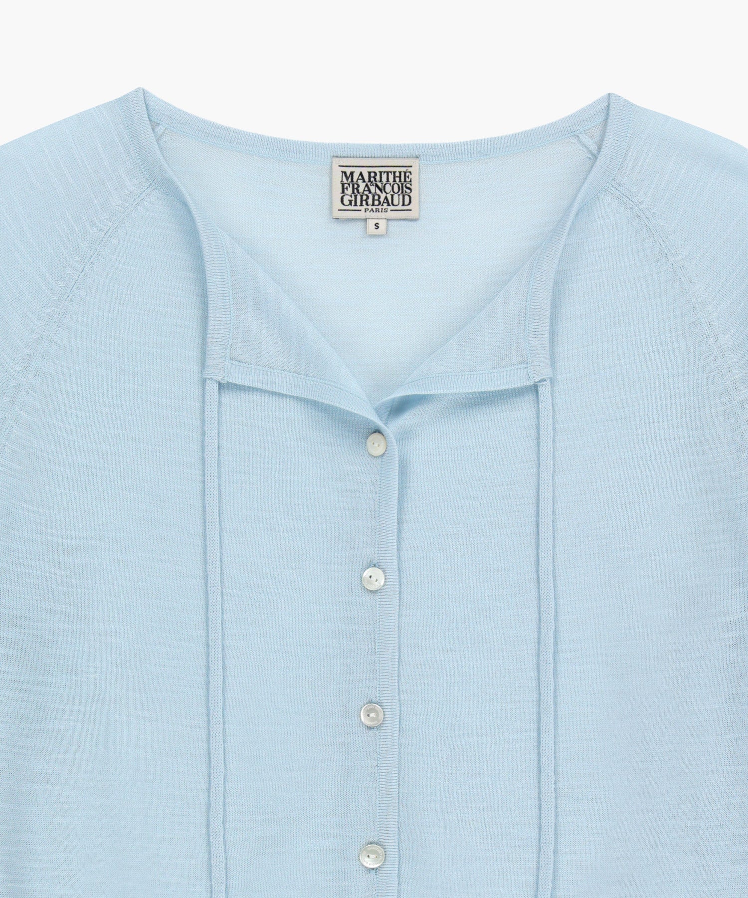 Marithe & Francois Girbaud - Sheer Knit Cardigan (Sky Blue) product image 9 | TRAB K-Fashion Australia