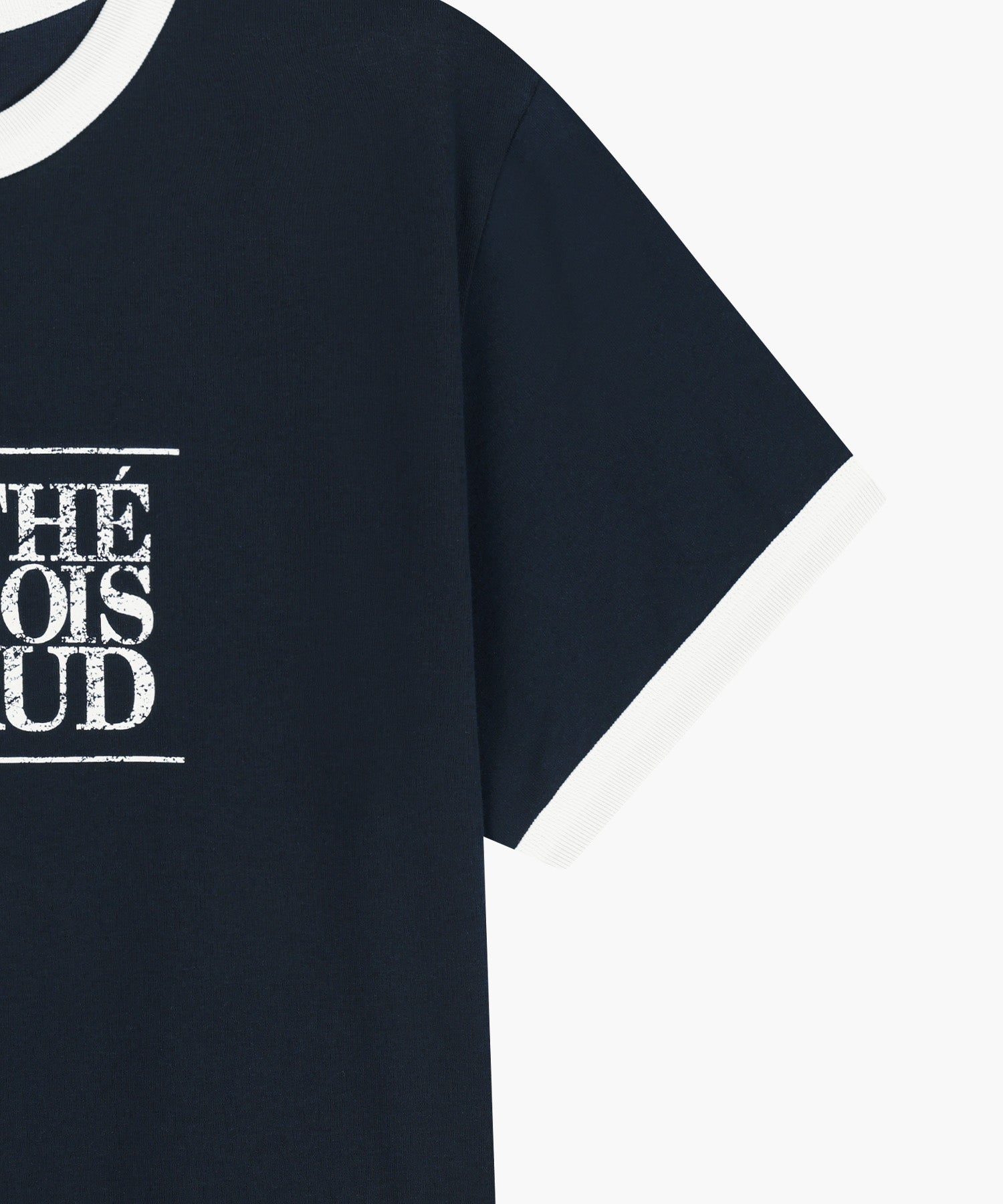 Marithe & Francois Girbaud - [Pre-order – Ships 24 Jun] Aerocool Crack Classic Logo Ringer Tee (Navy) product image 9 | TRAB K-Fashion Australia