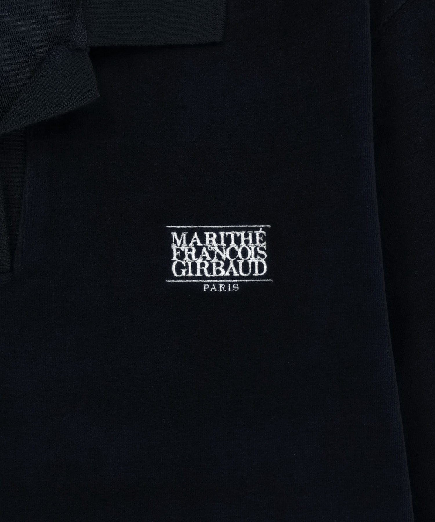 Marithe & Francois Girbaud - Classic Logo Collared Velour Sweatshirt (Navy) product image 9 | TRAB K-Fashion Australia