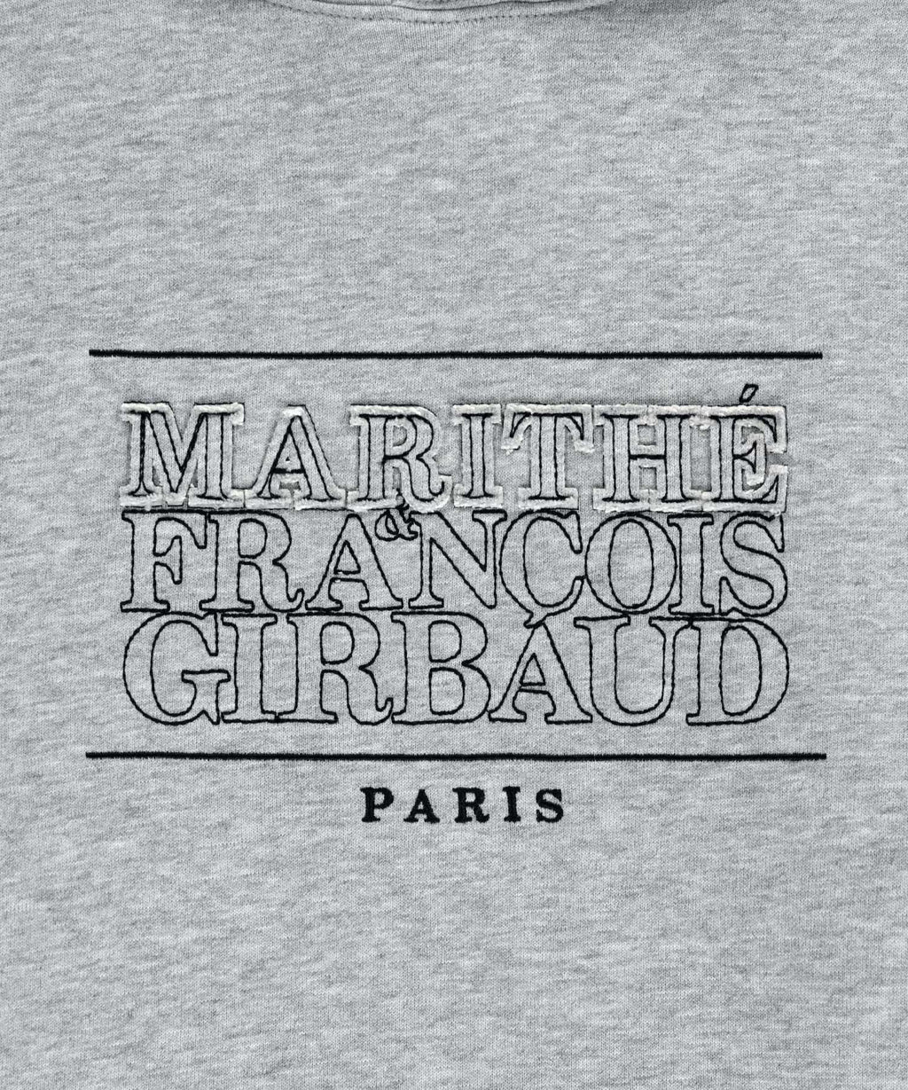 Marithe & Francois Girbaud - Classic Logo Applique Mix Hoodie (Heather Gray) product image 9 | TRAB K-Fashion Australia