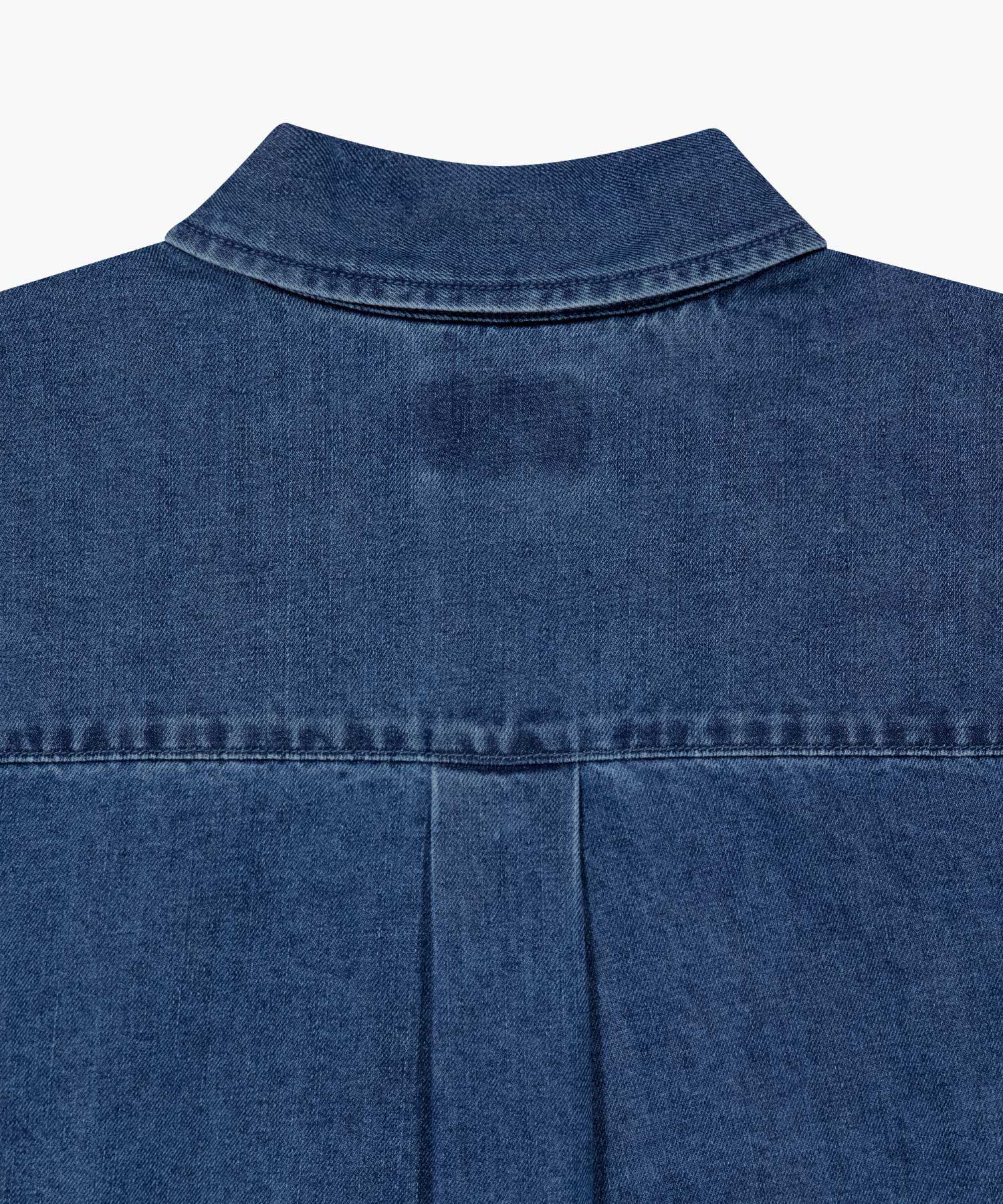 Marithe & Francois Girbaud - Crop Denim Shirt (Blue) product image 9 | TRAB K-Fashion Australia