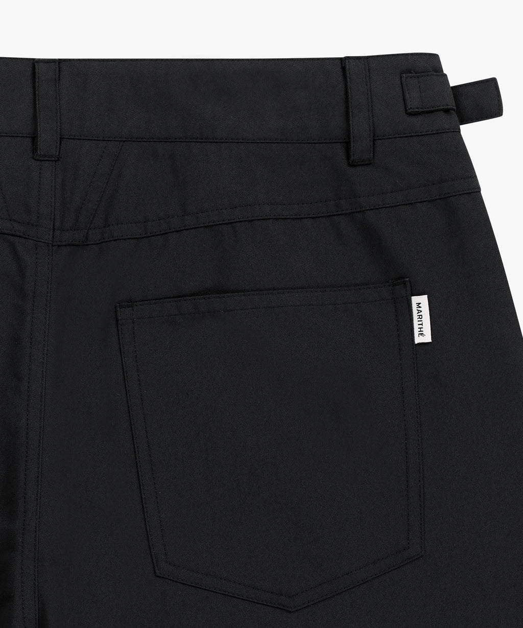 Marithe & Francois Girbaud - Curved Chino Pants (Black) product image 9 | TRAB K-Fashion Australia