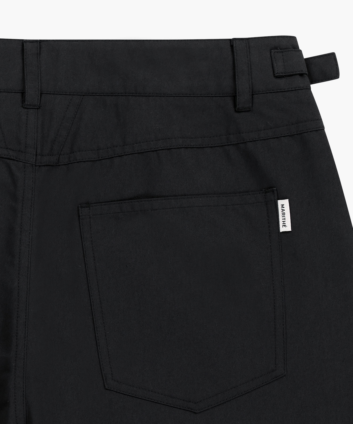 Marithe & Francois Girbaud - Curved Chino Pants (Black) product image 9 | TRAB K-Fashion Australia