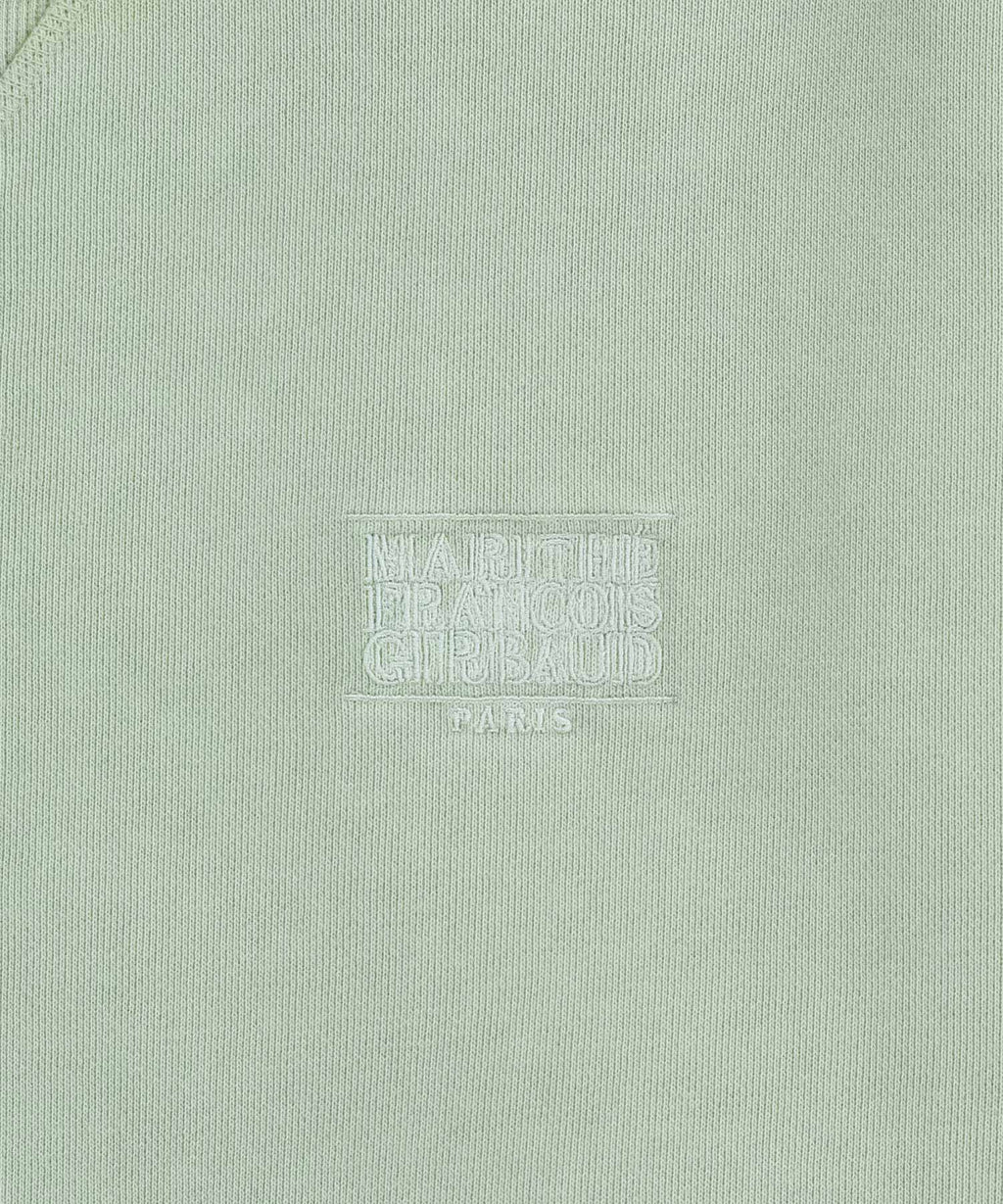 Marithe & Francois Girbaud - Outline Classic Logo Dyeing Oversized Sweatshirt (Mint) product image 9 | TRAB K-Fashion Australia