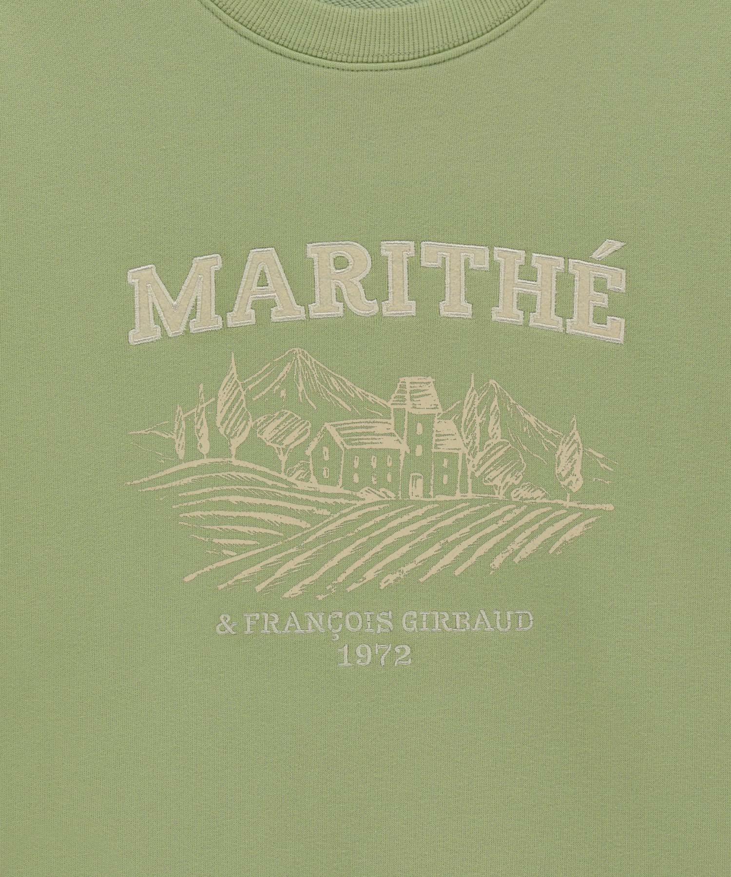Marithe & Francois Girbaud - Winery Applique Logo Over Fit Sweatshirt (Olive) product image 9 | TRAB K-Fashion Australia