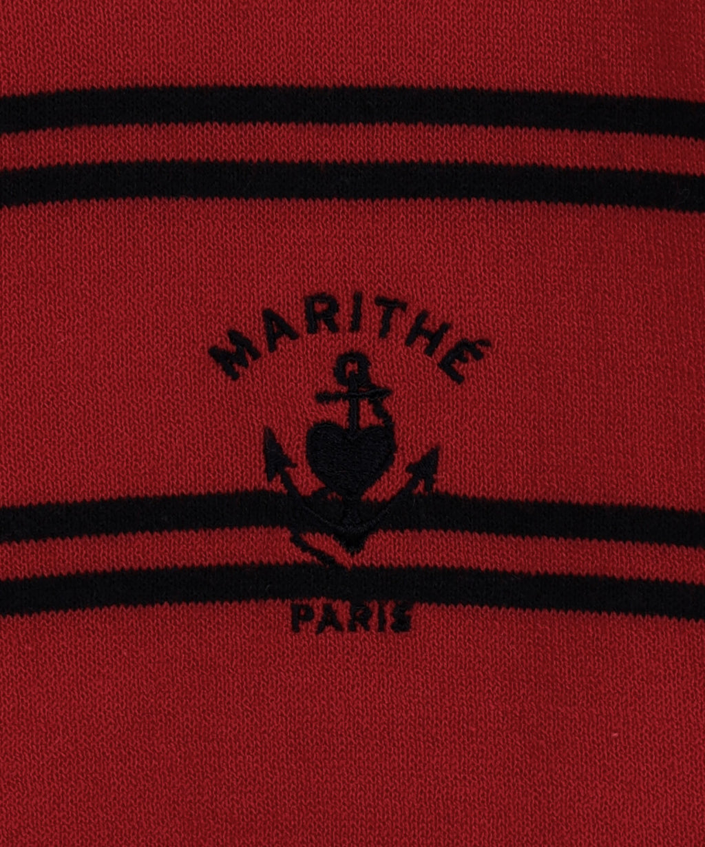 Marithe & Francois Girbaud - Stripe Knit Cardigan (Red) product image 9 | TRAB K-Fashion Australia