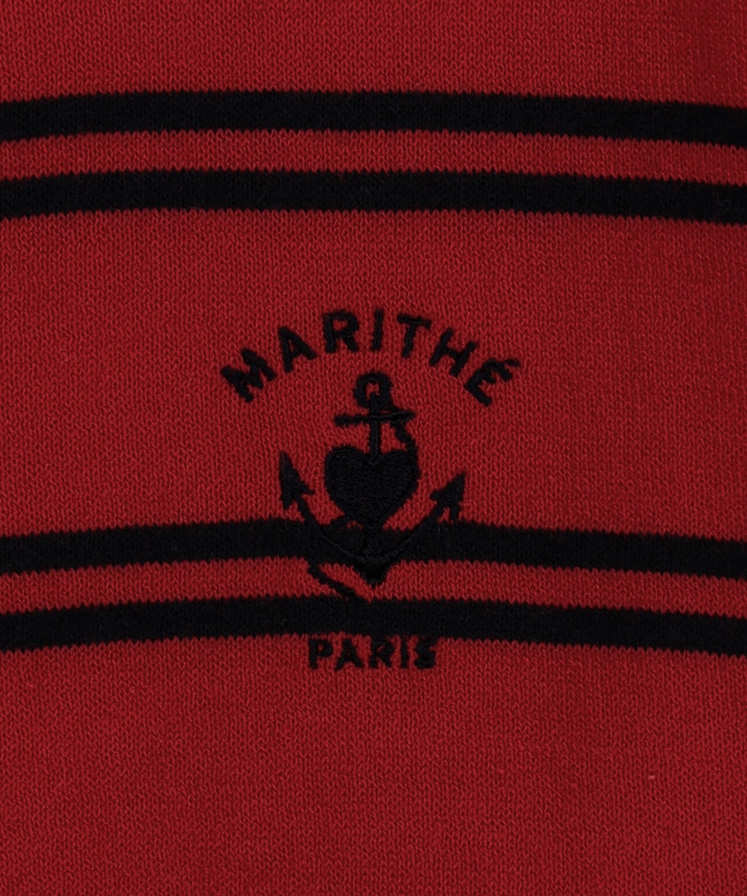 Marithe & Francois Girbaud - Stripe Knit Cardigan (Red) product image 9 | TRAB K-Fashion Australia