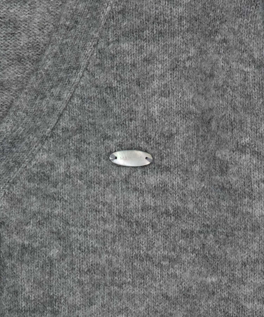 Marithe & Francois Girbaud - V-neck Crop Cardigan (Heather Gray) product image 9 | TRAB K-Fashion Australia