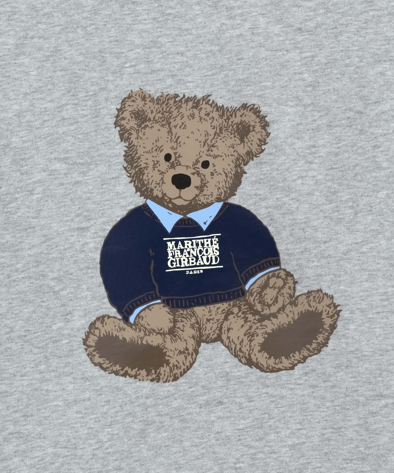 Marithe & Francois Girbaud - Doodle Bear Sweatshirt (Heather Gray) product image 9 | TRAB K-Fashion Australia