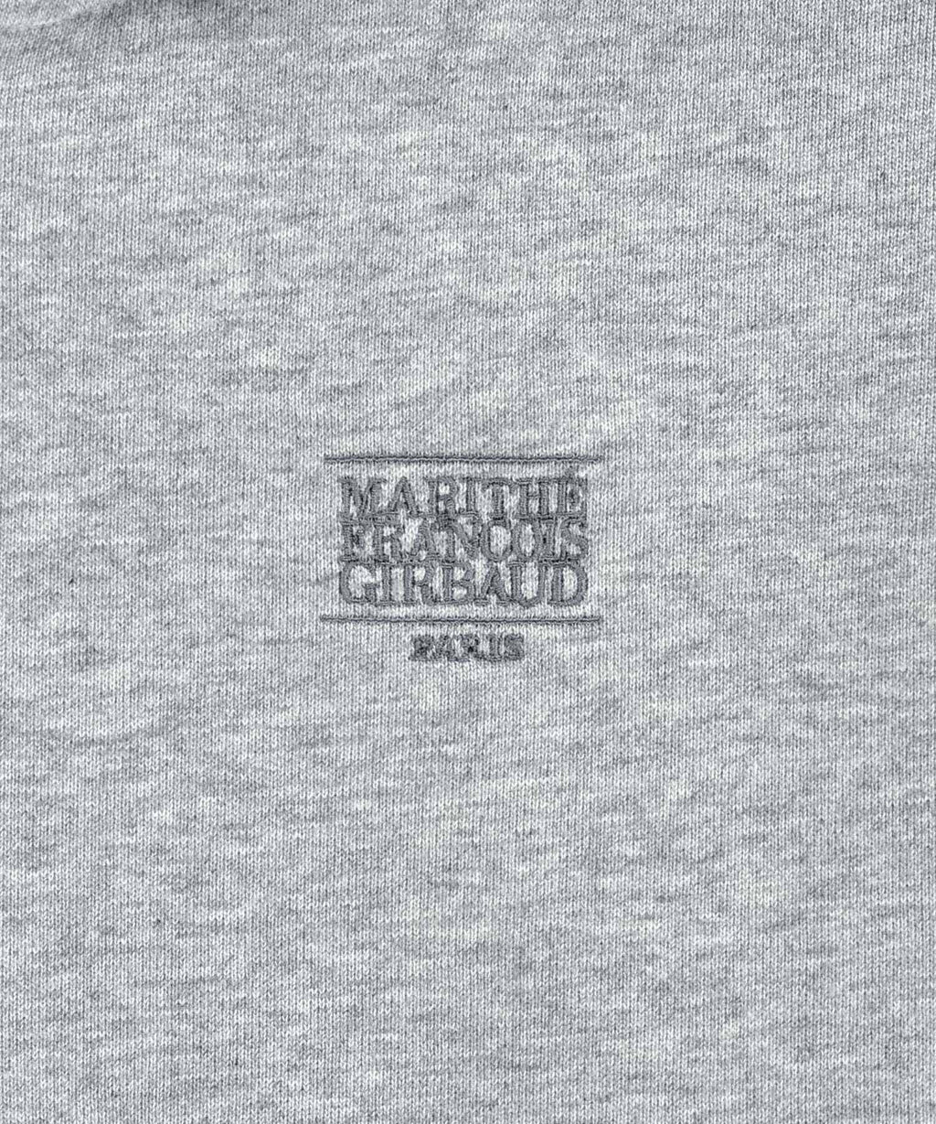Marithe & Francois Girbaud - Back Classic Logo Crop Hoodie Zipup (Heather Gray) product image 9 | TRAB K-Fashion Australia