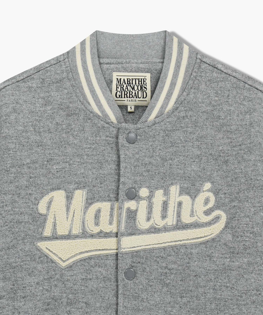 Marithe & Francois Girbaud - Wool Varsity Jacket (Heather Gray) product image 9 | TRAB K-Fashion Australia