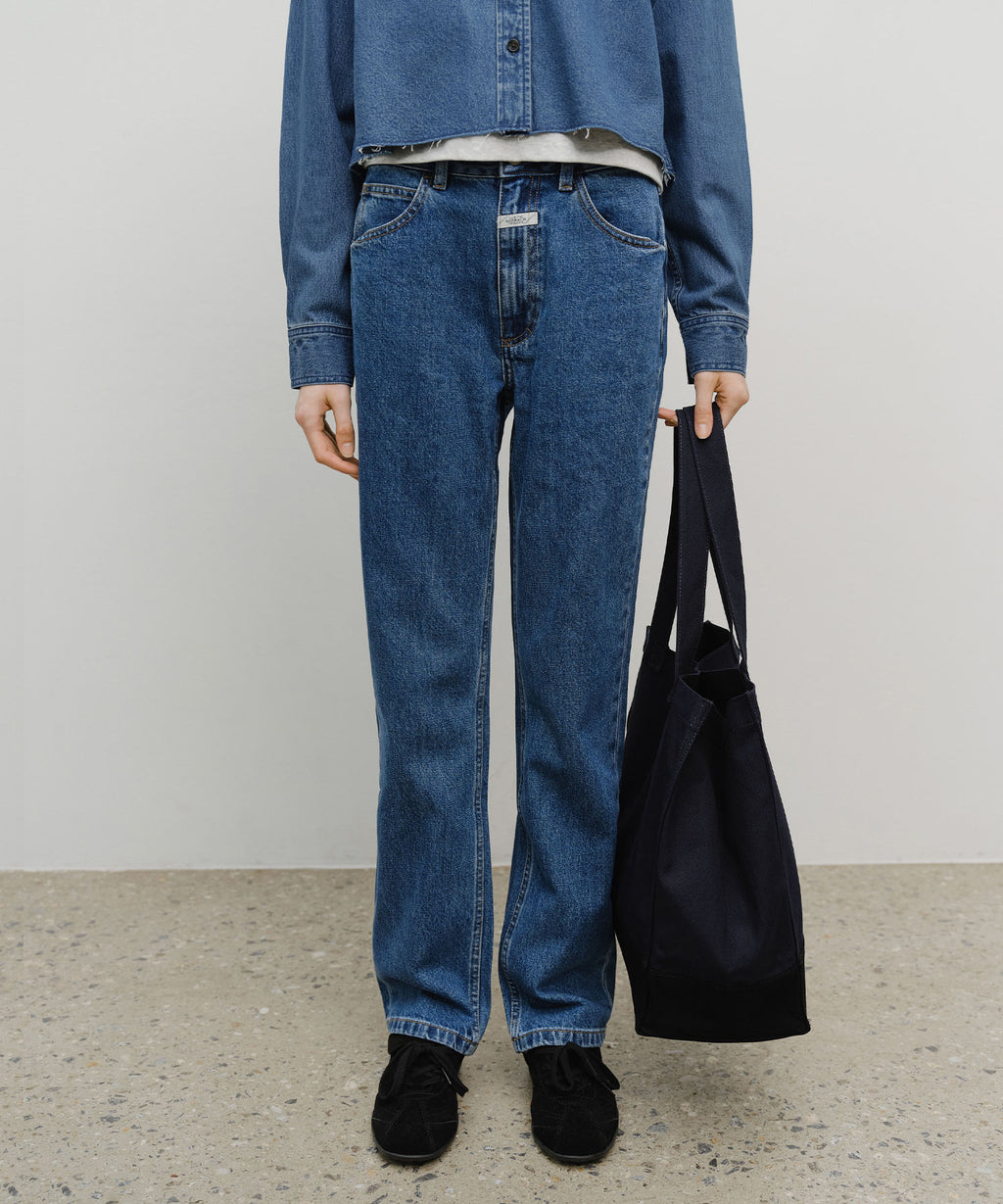Marithe & Francois Girbaud - Classic Logo Big Shopper Bag (Navy) product image 9 | TRAB K-Fashion Australia