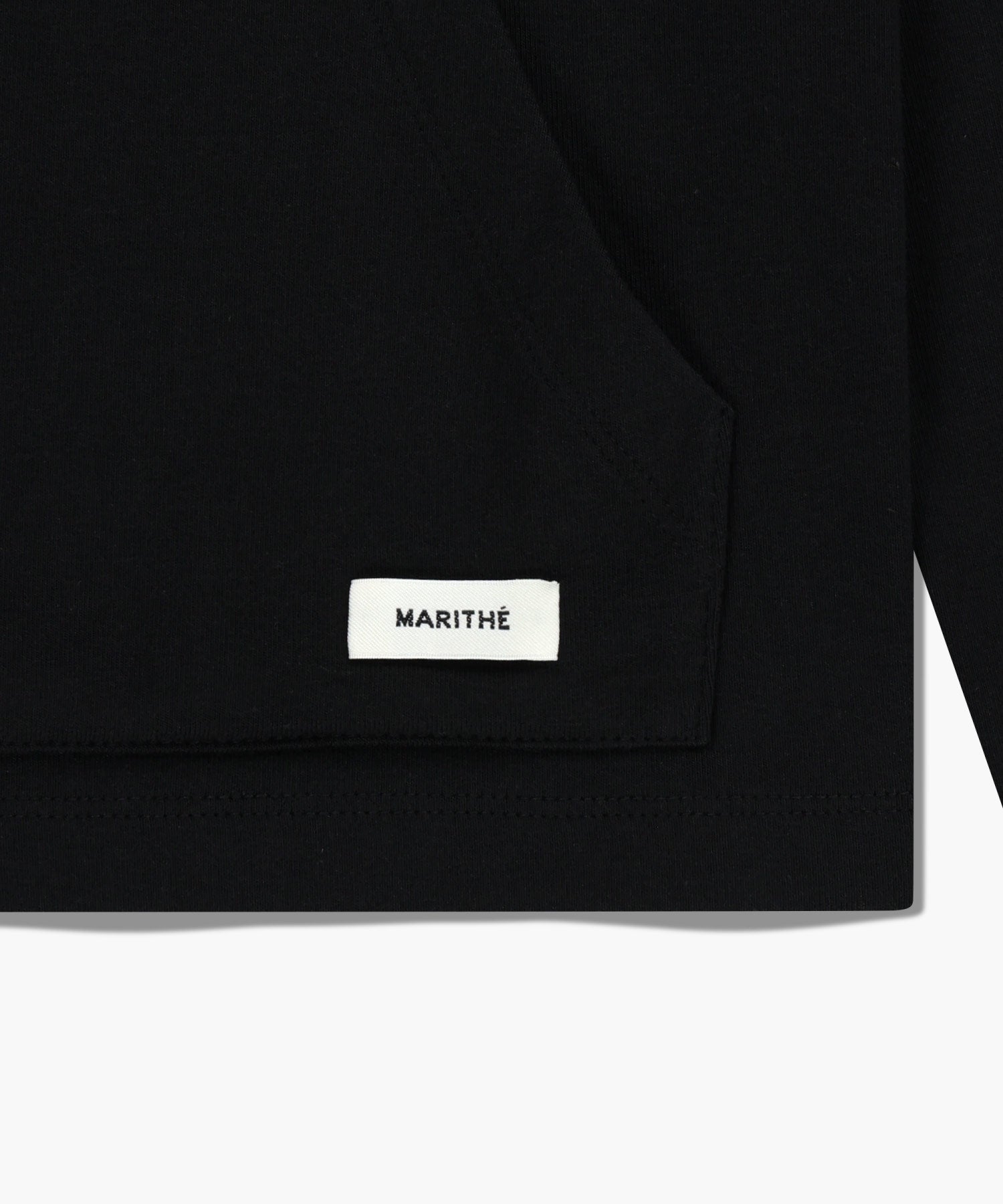 Marithe & Francois Girbaud - Basic Hoodie Long Sleeve (Black) product image 9 | TRAB K-Fashion Australia