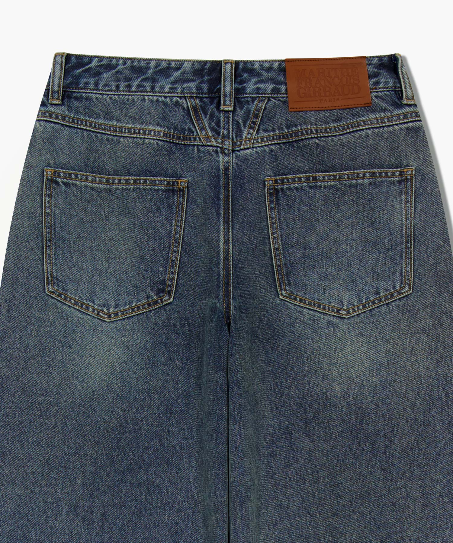 Marithe & Francois Girbaud - Wide Balloon Fit Denim Pants (Ash Blue) product image 9 | TRAB K-Fashion Australia