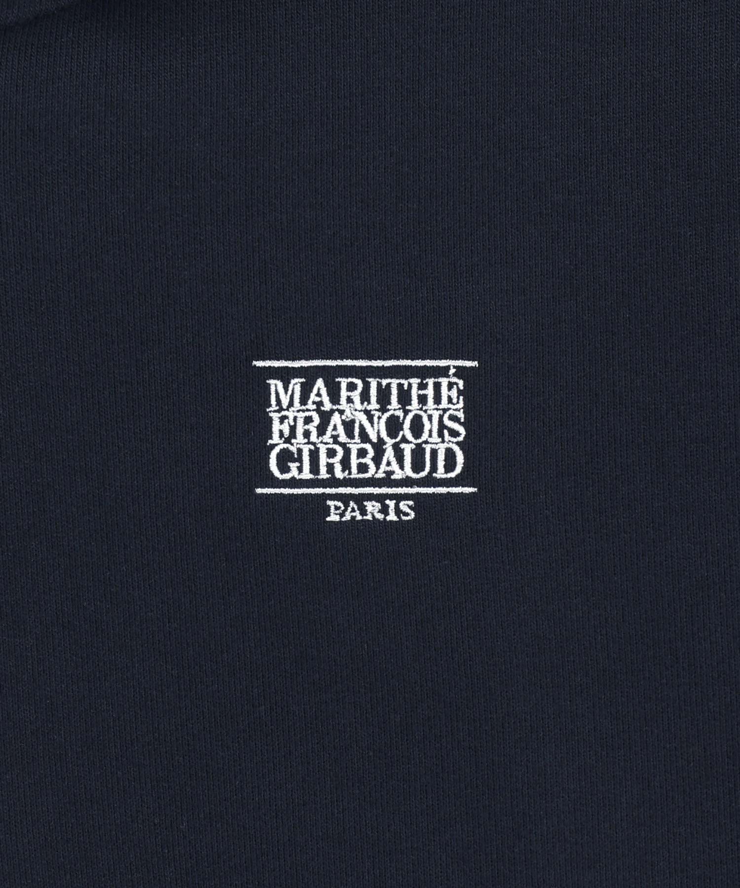 Marithe & Francois Girbaud - Back Classic Logo Crop Hoodie Zipup (Navy) product image 9 | TRAB K-Fashion Australia