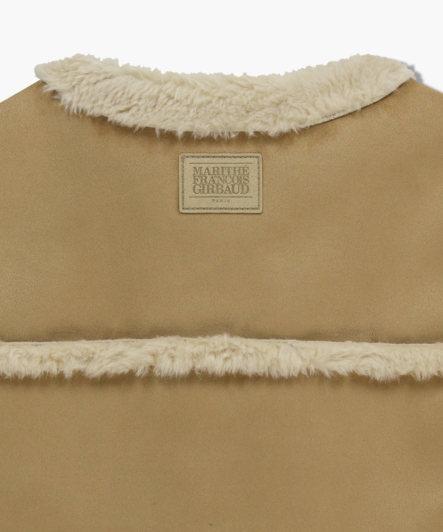 Marithe & Francois Girbaud - Shearling Crop Vest (Beige) product image 9 | TRAB K-Fashion Australia