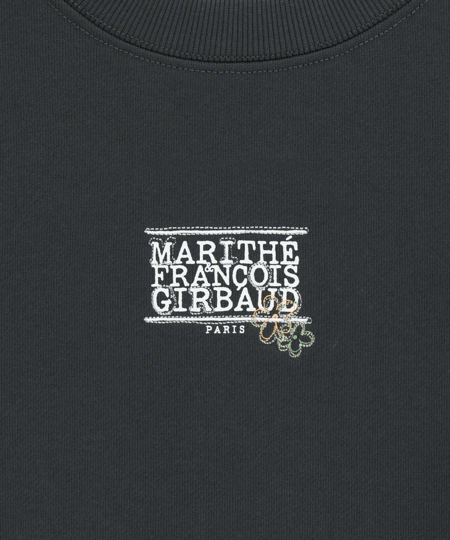 Marithe & Francois Girbaud - Flower Classic Logo Crop Sweatshirt (Charcoal) product image 9 | TRAB K-Fashion Australia