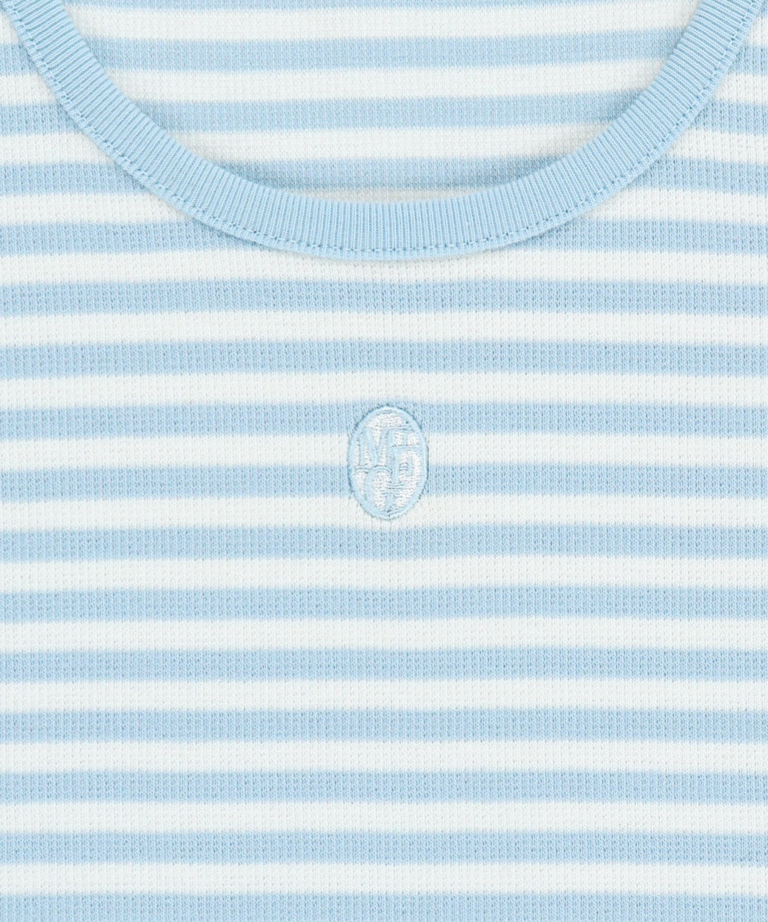 Marithe & Francois Girbaud - Deep Neck Ringer Tee (Sky Blue) product image 9 | TRAB K-Fashion Australia