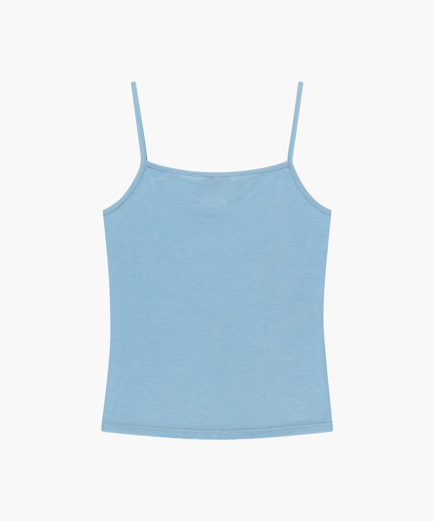Marithe & Francois Girbaud - Small Classic Logo Sleeveless Layered Slim Crop Tee (Sky Blue) product image 9 | TRAB K-Fashion Australia