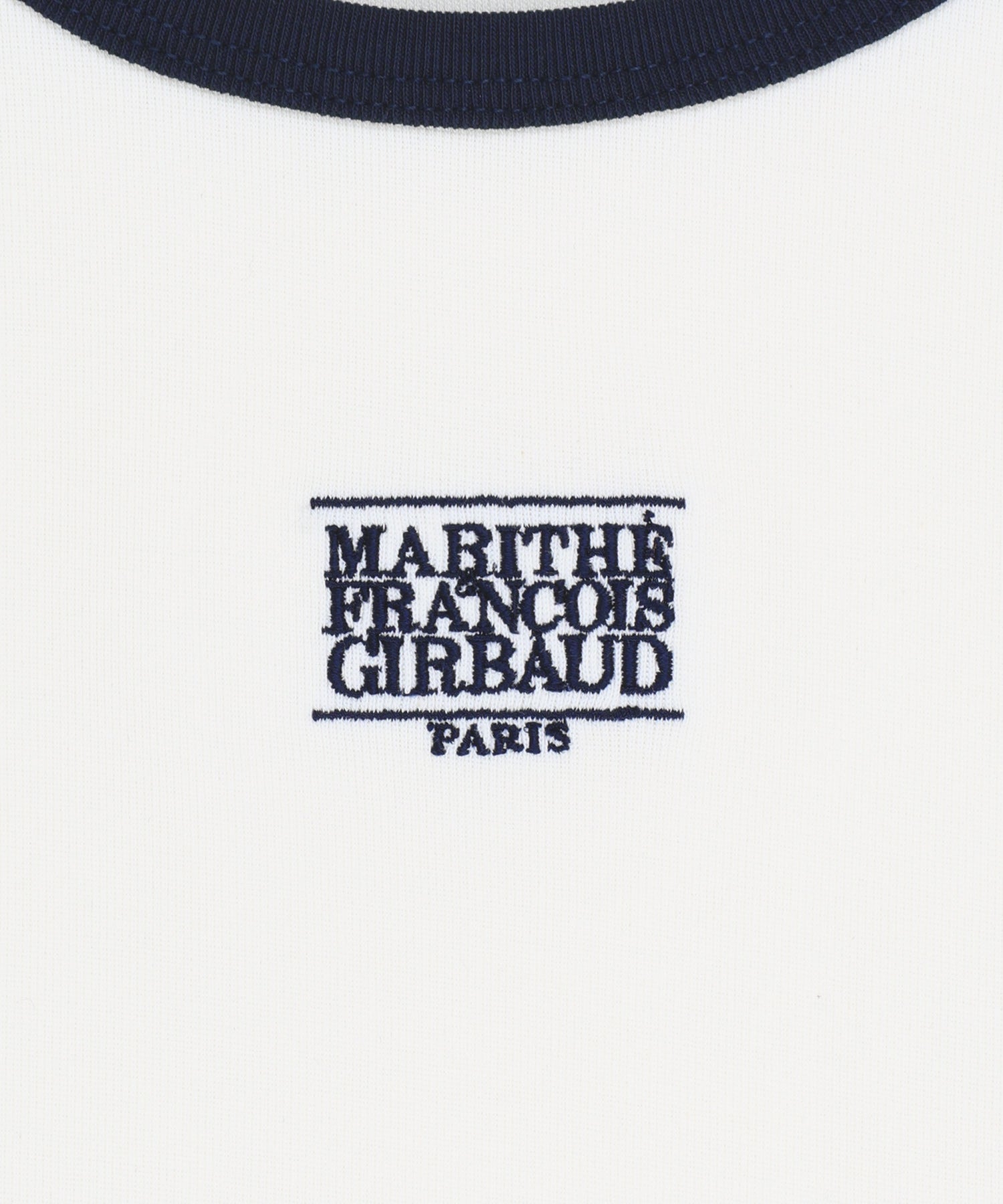 Marithe & Francois Girbaud - [Pre-order – Ships 24 Jun] Aerocool Small Classic Logo Ringer Slim Crop Tee (Ivory) product image 9 | TRAB K-Fashion Australia