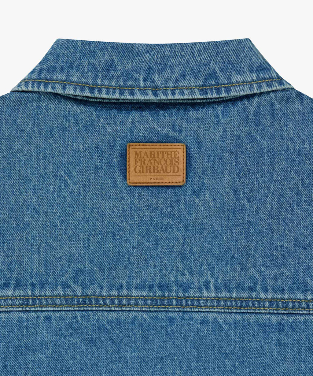Marithe & Francois Girbaud - Crop Denim Blouson Jacket (Blue) product image 9 | TRAB K-Fashion Australia