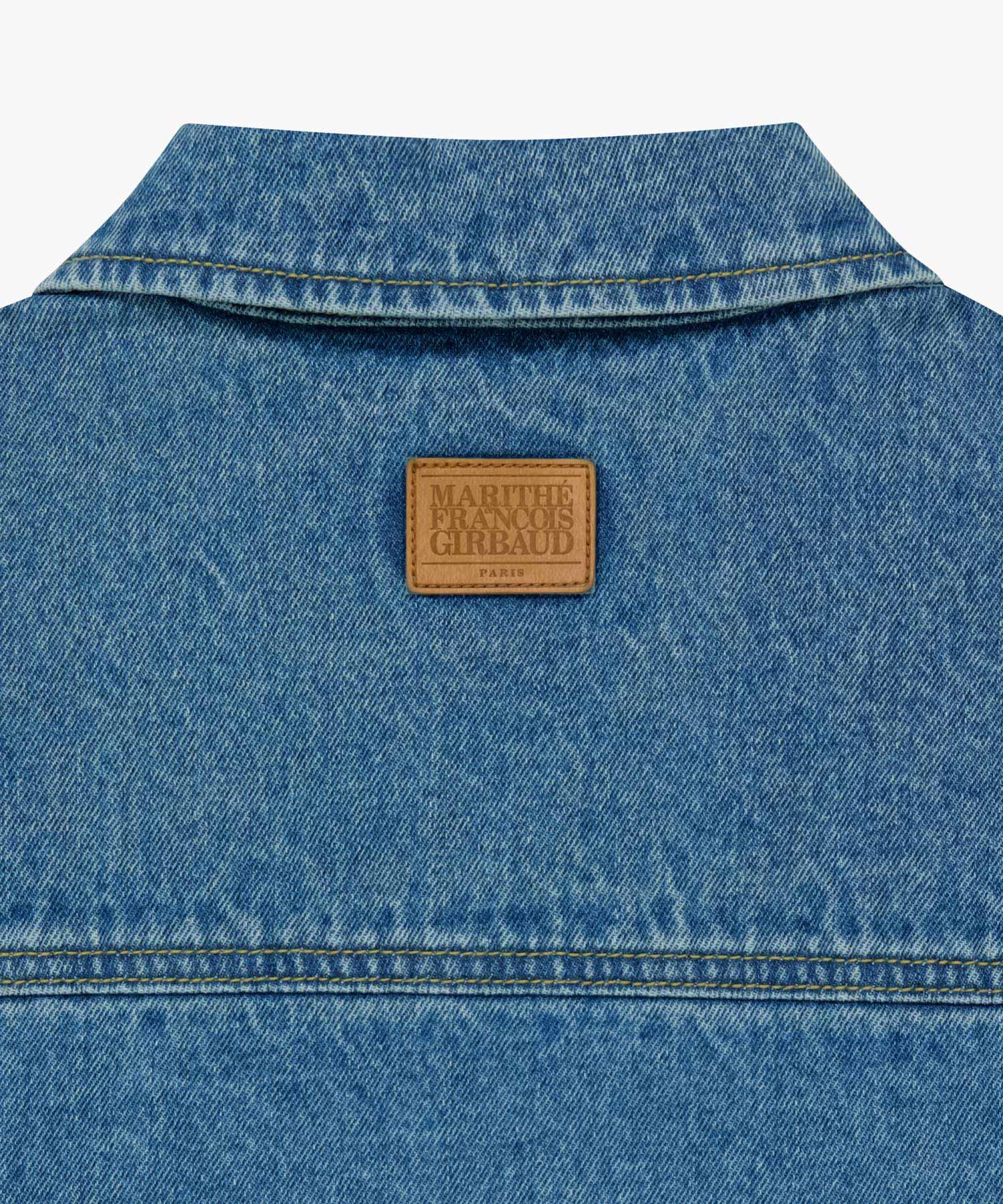 Marithe & Francois Girbaud - Crop Denim Blouson Jacket (Blue) product image 9 | TRAB K-Fashion Australia