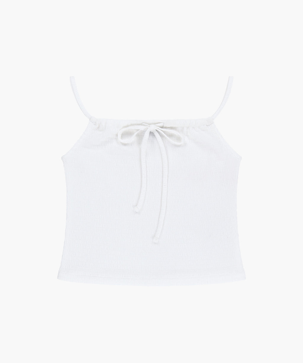 Marithe & Francois Girbaud - Crinkle Sleeveless + Cardigan Set (White) product image 9 | TRAB K-Fashion Australia