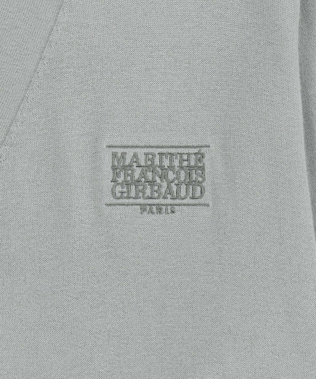 Marithe & Francois Girbaud - Small Classic Logo V-neck Knit Cardigan (Gray) product image 9 | TRAB K-Fashion Australia