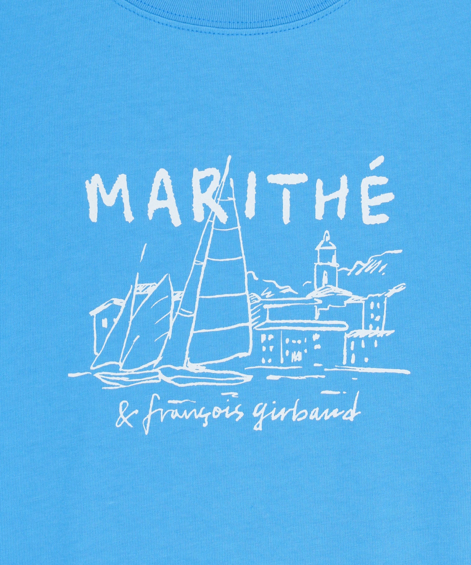 Marithe & Francois Girbaud - French Graphic Crop Tee (Blue) product image 9 | TRAB K-Fashion Australia