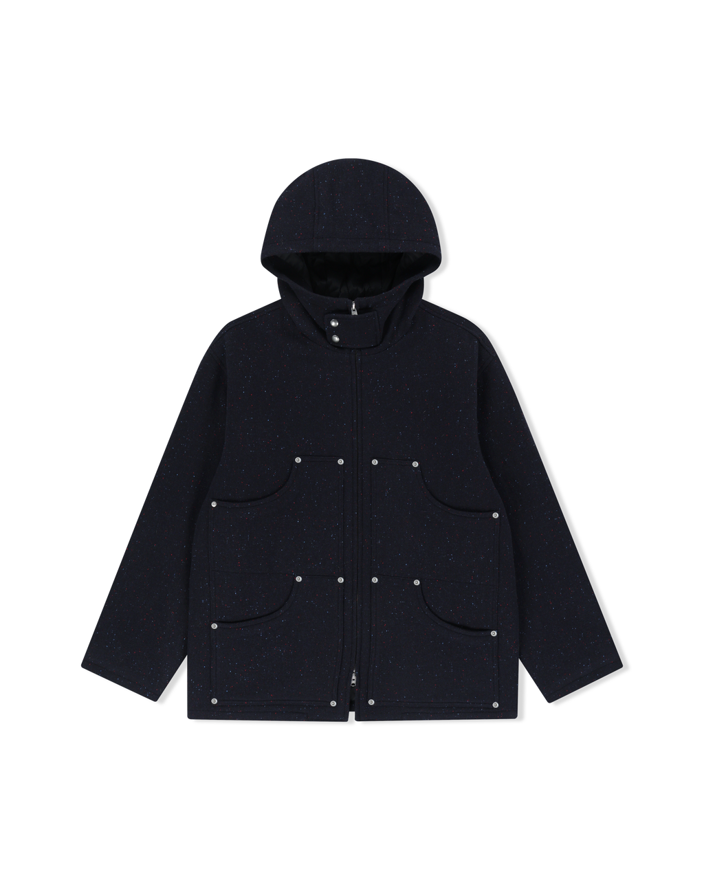 yeseyesee - Hooded Wool Zip Coat (Navy) product image 1 | TRAB K-Fashion Australia